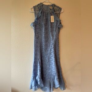Sundance Blue Lace Midi Dress